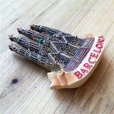 Sagrada Familia Barcelona Spain Fridge Magnet 3D Resin