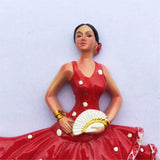 Barcelona Flamenco Dancer Spain Fridge Magnet 3D Resin