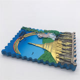 Golden Myanmar Fridge Magnet 3D Resin