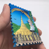 Golden Myanmar Fridge Magnet 3D Resin