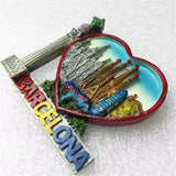 Barcelona Spain Fridge Magnet 3D Resin