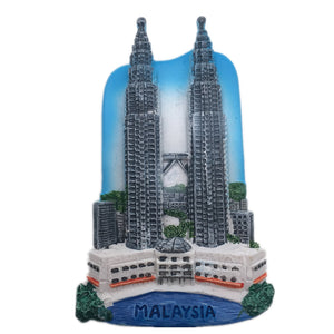 Kuala Lumpur Petronas Twin Towers Malaysia Fridge Magnet 3D Resin