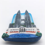 Kuala Lumpur Petronas Twin Towers Malaysia Fridge Magnet 3D Resin