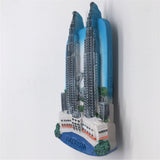 Kuala Lumpur Petronas Twin Towers Malaysia Fridge Magnet 3D Resin