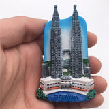 Kuala Lumpur Petronas Twin Towers Malaysia Fridge Magnet 3D Resin