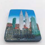 Kuala Lumpur Towers Malaysia Fridge Magnet 3D Resin