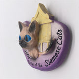 Siamese Cats Thailand Fridge Magnet 3D Resin