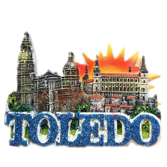 Toledo Spain Fridge Magnet 3D Resin