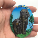 Elephant Bangkok Thailand Fridge Magnet 3D Resin