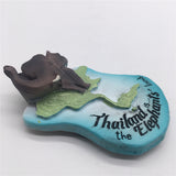 Elephants Land Thailand Fridge Magnet 3D Resin