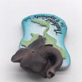 Elephants Land Thailand Fridge Magnet 3D Resin