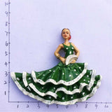 Barcelona Flamenco Dancer Spain Fridge Magnet 3D Resin