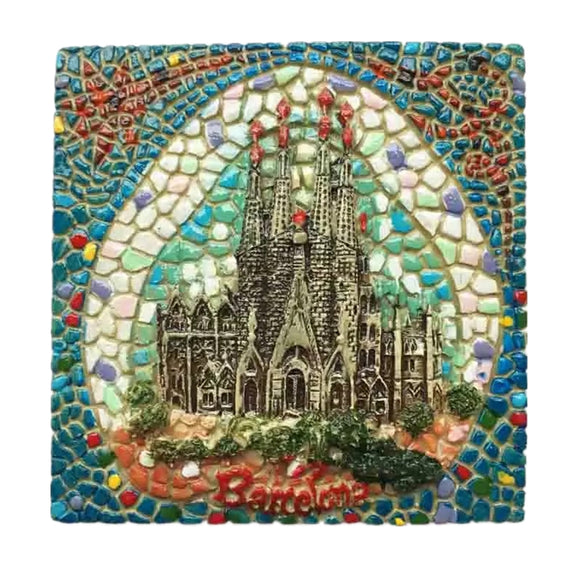 Barcelona Spain Fridge Magnet 3D Resin