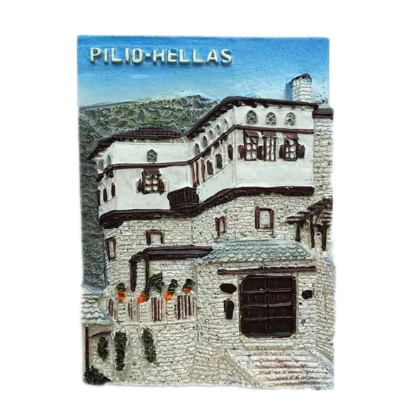 Pilio Greece Fridge Magnet 3D Resin