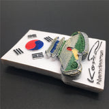 Shizuoka Flag South Korea Fridge Magnet 3D Resin