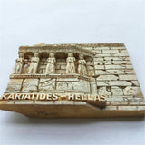 Kariatides Athens Greece Fridge Magnet 3D Resin