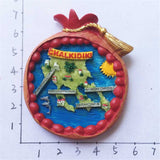 Chalkidiki Greece Fridge Magnet 3D Resin