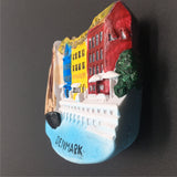 Copenhagen Nyhavn Denmark Fridge Magnet 3D Resin