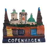 Copenhagen Denmark Fridge Magnet 3D Resin