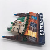 Copenhagen Denmark Fridge Magnet 3D Resin