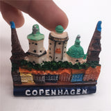 Copenhagen Denmark Fridge Magnet 3D Resin