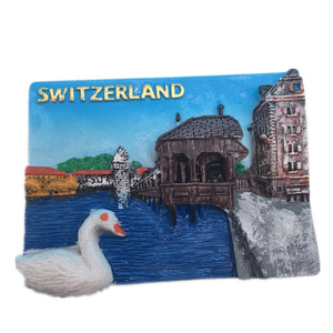 Lucerne Switzerland Fridge Magnet 3D Resin