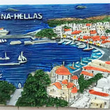 Aegina Greece Fridge Magnet 3D Resin