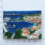 Aegina Greece Fridge Magnet 3D Resin