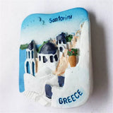 Santorini Greece Fridge Magnet 3D Resin