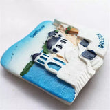 Santorini Greece Fridge Magnet 3D Resin