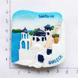 Santorini Greece Fridge Magnet 3D Resin