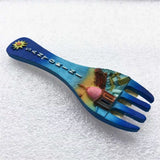 Santorini Fork Greece Fridge Magnet 3D Resin