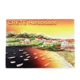 Crete Hersonisos Greece Fridge Magnet 3D Resin