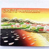 Crete Hersonisos Greece Fridge Magnet 3D Resin