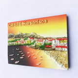 Crete Hersonisos Greece Fridge Magnet 3D Resin