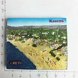 Kavros Crete Greece Fridge Magnet 3D Resin