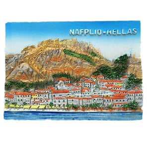 Nafplio Greece Fridge Magnet 3D Resin