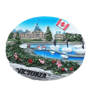 Victoria Canada Fridge Magnet 3D Resin