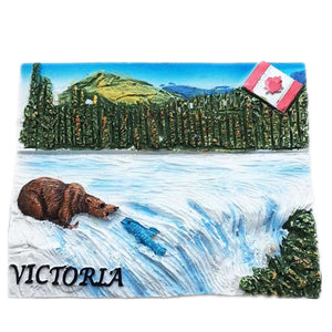 Victoria Canada Fridge Magnet 3D Resin