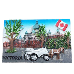 Victoria Canada Fridge Magnet 3D Resin