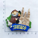 Santiago Chile Fridge Magnet 3D Resin