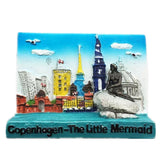 Copenhagen Denmark Fridge Magnet 3D Resin