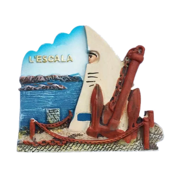 L'Escala Spain Fridge Magnet 3D Resin