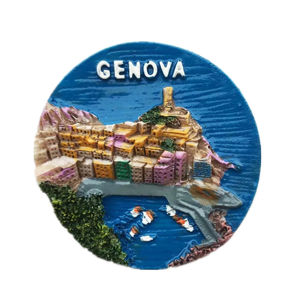 Genova Italy Fridge Magnet 3D Resin