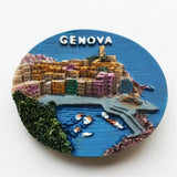 Genova Italy Fridge Magnet 3D Resin