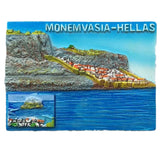 Monemvasia Greece Fridge Magnet 3D Resin