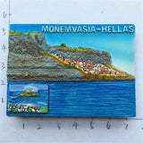 Monemvasia Greece Fridge Magnet 3D Resin