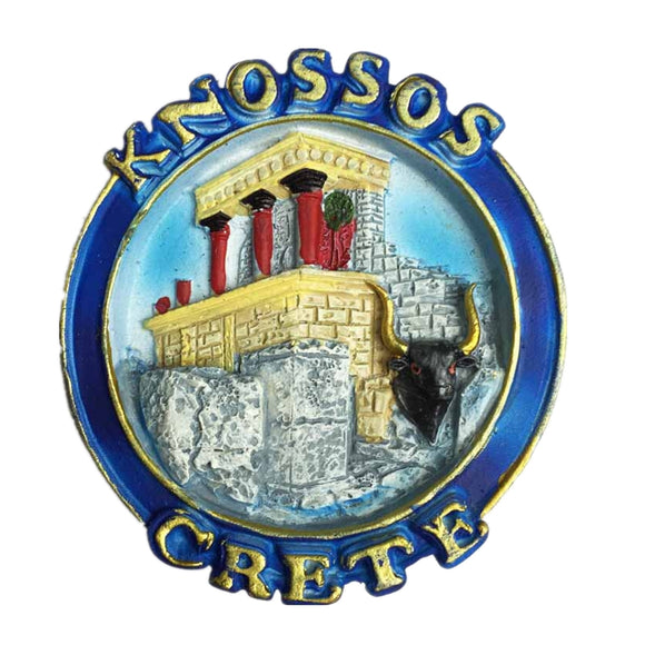 Knossos Crete Greece Fridge Magnet 3D Resin