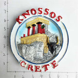 Knossos Crete Greece Fridge Magnet 3D Resin