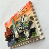 Panda Hong Kong China Fridge Magnet 3D Resin